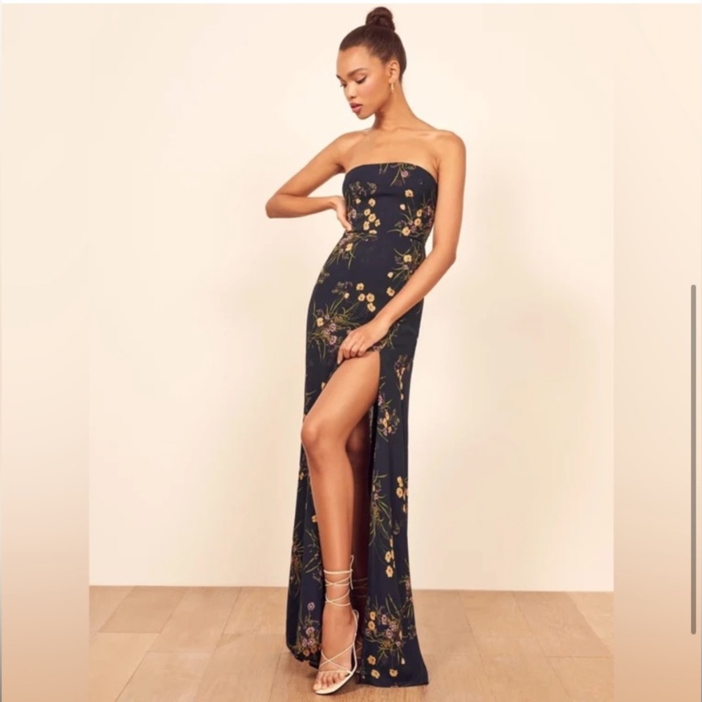 Reformation Ingrid Floral Maxi Dress 0
